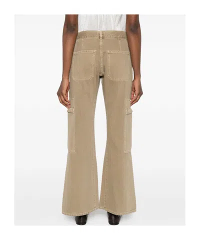 Agolde Belt Loop Jeans In Brown
