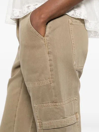 Agolde Belt Loop Jeans In Brown