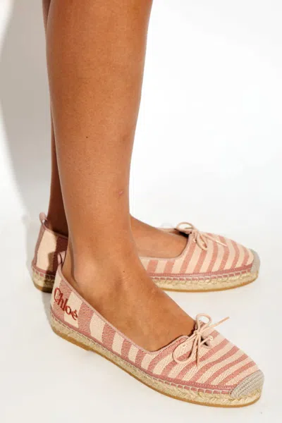 Chloé Patterned Flat Shoes In Multi