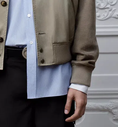 Dior Varsity Jacket In Neutral