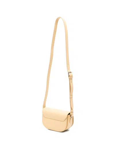 A.p.c. Demi-lune Shoulder Bag In Nude