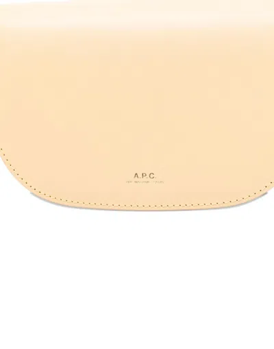 A.p.c. Demi-lune Shoulder Bag In Nude