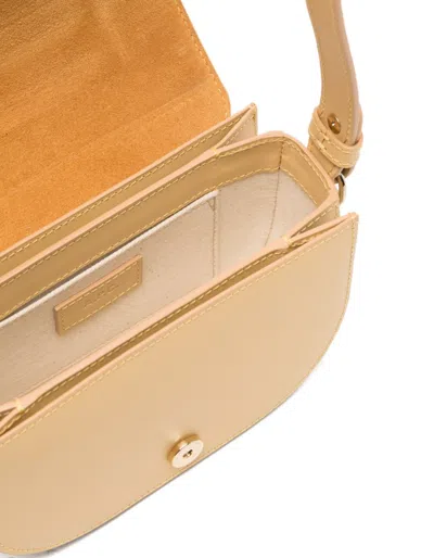 A.p.c. Demi-lune Shoulder Bag In Nude