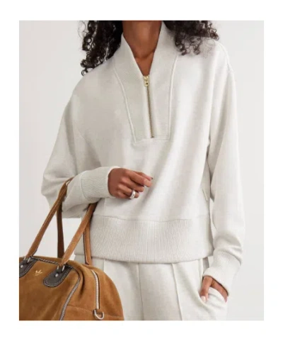 Varley Davidson Sweatshirt In Ivory Marl