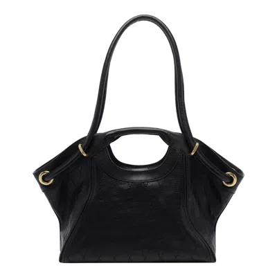 Balmain Quilted Medium Shoulder Bag In Black