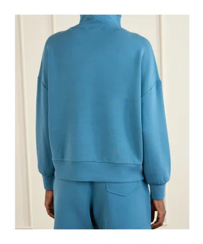 Varley Hawley Half-zip Sweatshirt In Blue