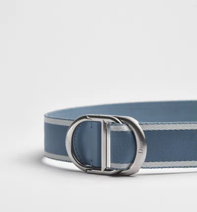 Dior Cd Icon Belt In Blue