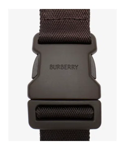 Burberry Check Pattern Belt Bag Adjustable Strap In Brown