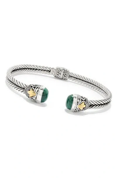 Samuel B. Malachite Bangle In Metallic