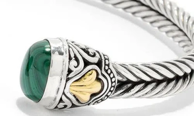 Samuel B. Malachite Bangle In Metallic