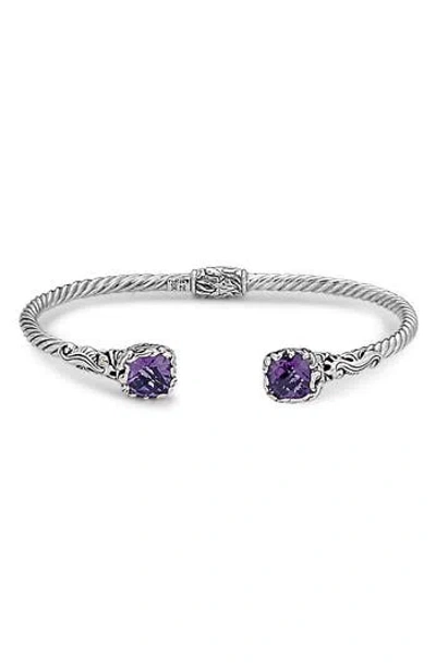 Samuel B. Amethyst Bangle In Metallic