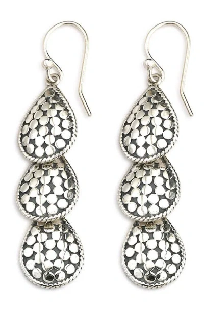 Samuel B. Dots Teardrop Earrings In Metallic