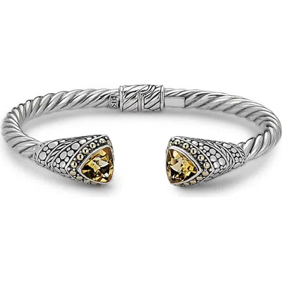 Samuel B. Citrine Tipped Bangle In Metallic