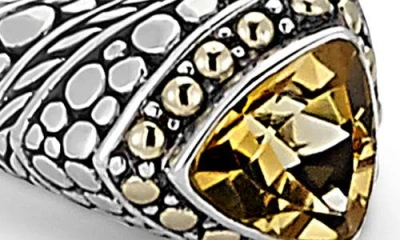 Samuel B. Citrine Tipped Bangle In Metallic