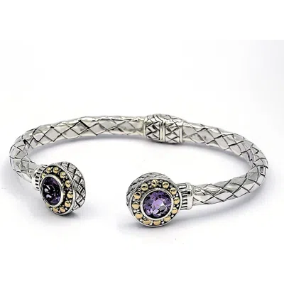 Samuel B. Woven Bangle In Metallic