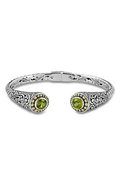 Samuel B. Tipped Two-tone Bangle In Metallic