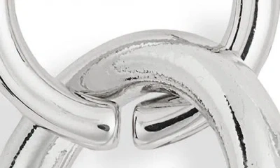 Leith Link Drop Earrings In Metallic