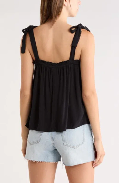 Abound Shoulder Tie Boho Cami In Black