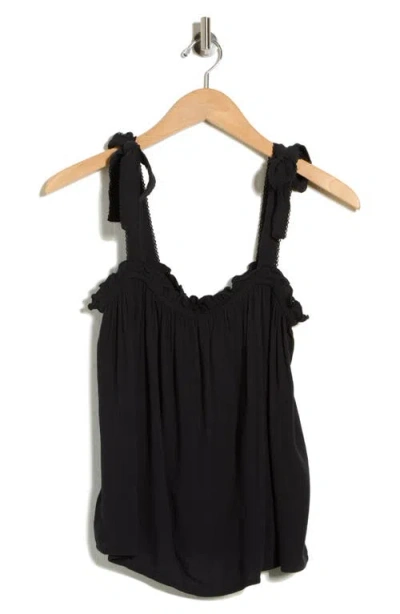 Abound Shoulder Tie Boho Cami In Black