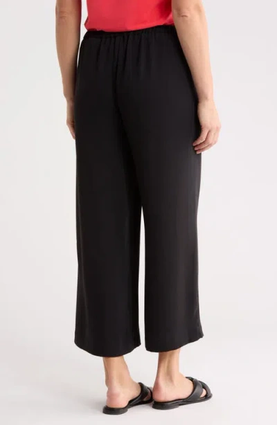 Nordstrom Rack Flat Front Drawstring Pants In Black