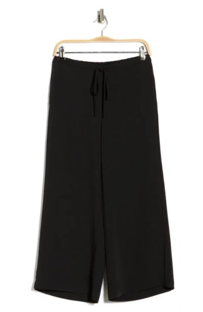 Nordstrom Rack Flat Front Drawstring Pants In Black
