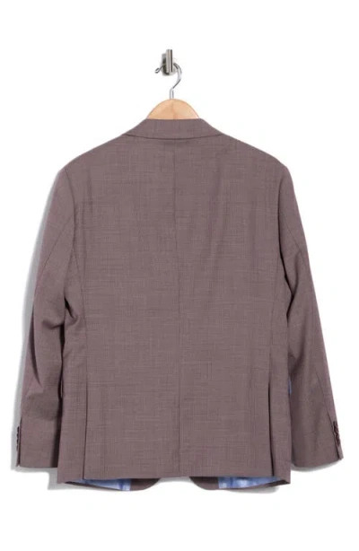 Original Penguin Stretch Wool Blend Suit Jacket In Brown