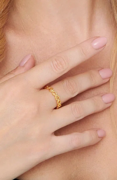 Devata Infinity Eternity Ring In Gold