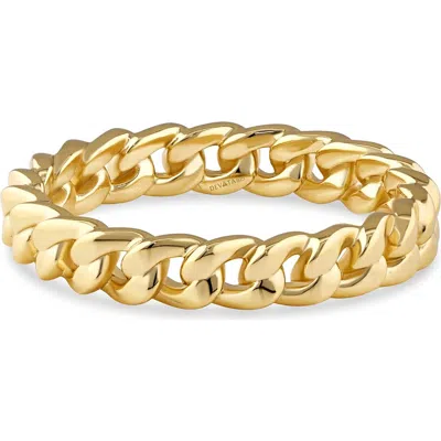 Devata Curb Chain Eternity Ring In Gold