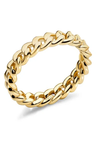 Devata Curb Chain Eternity Ring In Gold