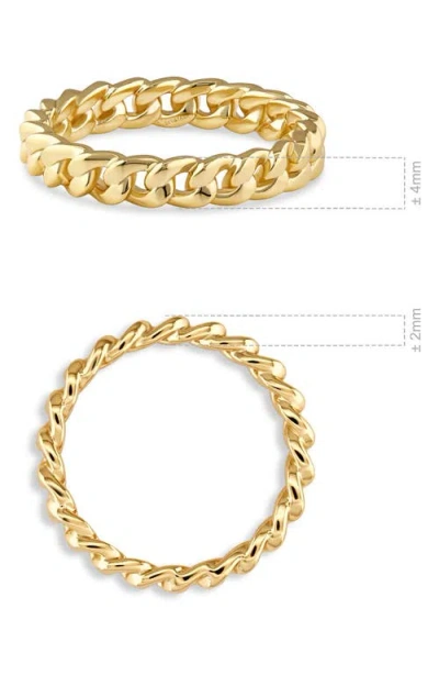 Devata Curb Chain Eternity Ring In Gold