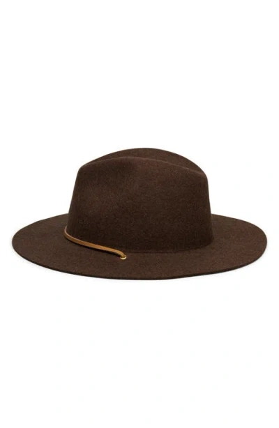 Wyeth Wool Fedora Hat In Black