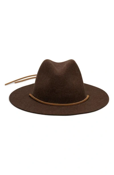 Wyeth Wool Fedora Hat In Black