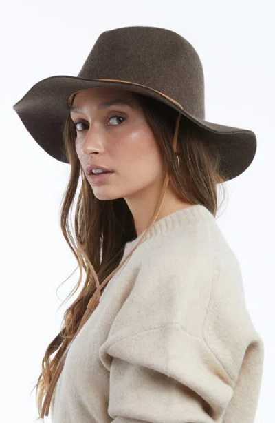 Wyeth Wool Fedora Hat In Black