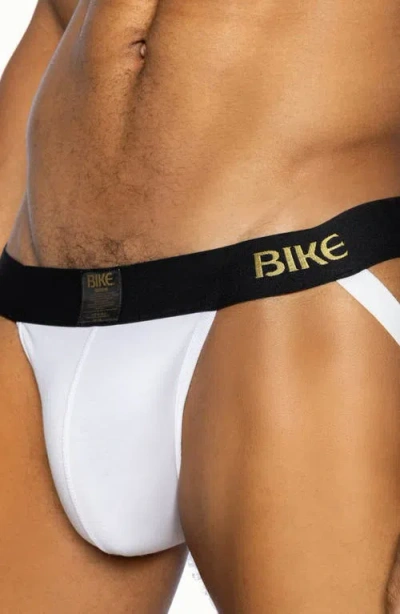 Bike Active Jock Strap In White