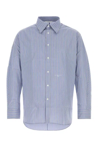 Givenchy Couture Seam Overshirt In Blue