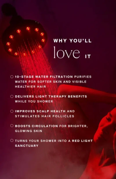 Higherdose Red Light Shower Filter In Black