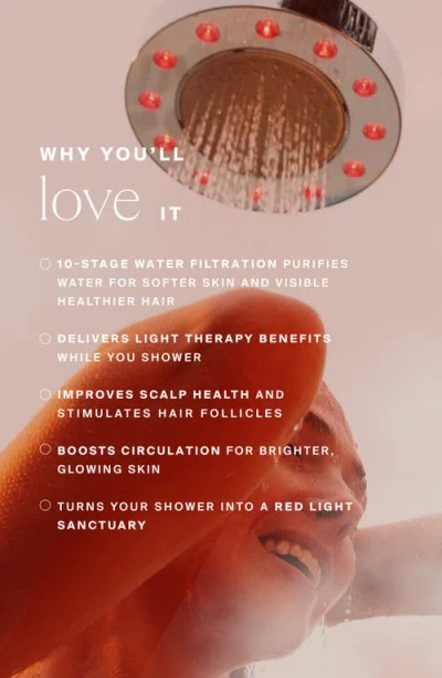 Higherdose Red Light Shower Filter In Silver