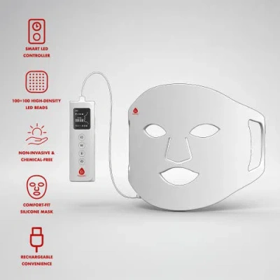 Pursonic Led Light Therapy Mask With Smart Controller In White