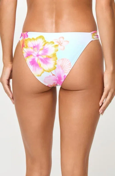 L*space Lspace Dolce Gingham Seersucker Full Coverage Bikini Bottoms In Multi