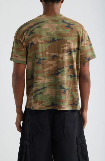 Elwood Slub Print Cotton Crewneck T-shirt In Multi