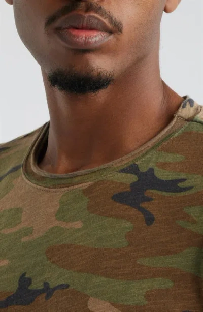 Elwood Slub Print Cotton Crewneck T-shirt In Multi
