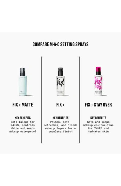Mac Fix+ Matte 24hr Alcohol-free Setting Spray In Transparent