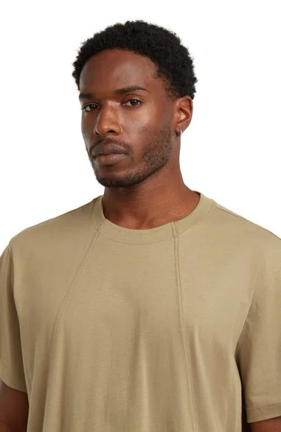 G-star Exposed Seam T-shirt In Brown