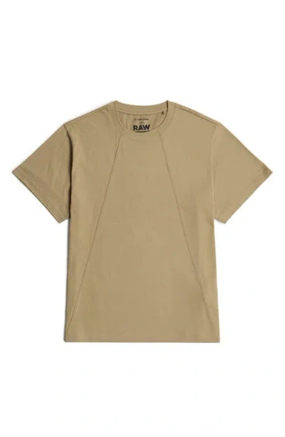 G-star Exposed Seam T-shirt In Brown