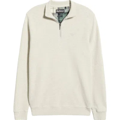 Barbour Ravensworth Quarter Zip Pullover In Neutral
