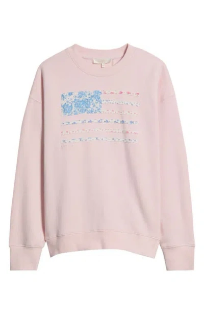 Loveshackfancy Palo Patchwork Pullover In Pink