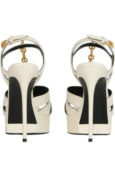Balmain Sync Platform Sandals In Neutral