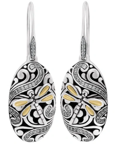 Devata Dragonfly Earrings In Silver