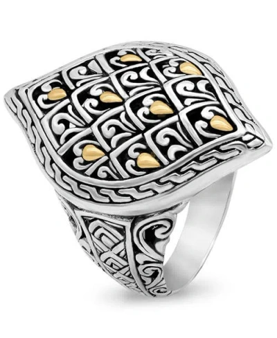 Devata Dragon Skin Ring In Metallic