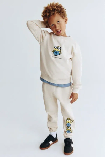 H&m 2-piece Printed Sweatshirt Set In Multi